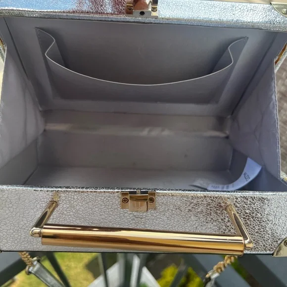 Aldo Silver and Gold Boombox Bag - Picture 7 of 9